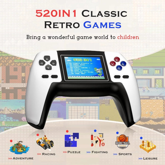 P5 Video Game Console, Portable, 520 Retro Games, 320x240 ανάλυση