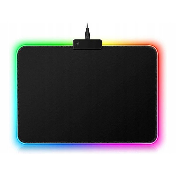 Mousepad de gaming cu iluminare LED RGB 7 Culori, Negru - 2 | YEO