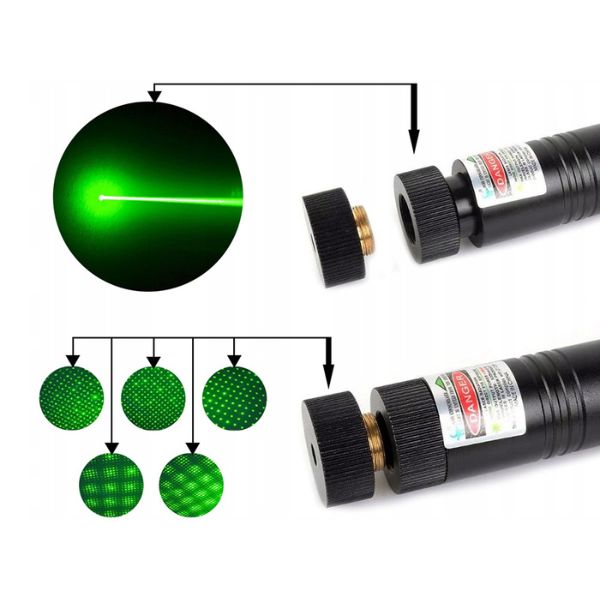 Laser pointer verde pentru prezentari,Putere < 10.000 MW - 1 | YEO