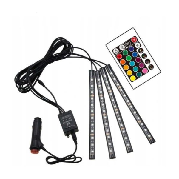 Kit lumini auto 48 LED-uri,Iluminare RGB,Control cu telecomanda - 3 | YEO