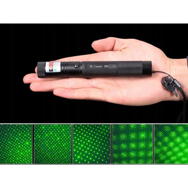 Laser pointer verde pentru prezentari,Putere < 10.000 MW - 2 | YEO