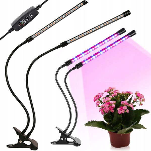 Set 2 lampi UV LED pentru stimularea cresterii plantelor