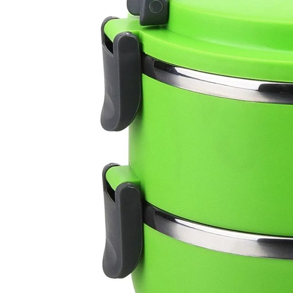 Set 2 caserole cu capac ideale pentru calatorii 1.4L, Verde