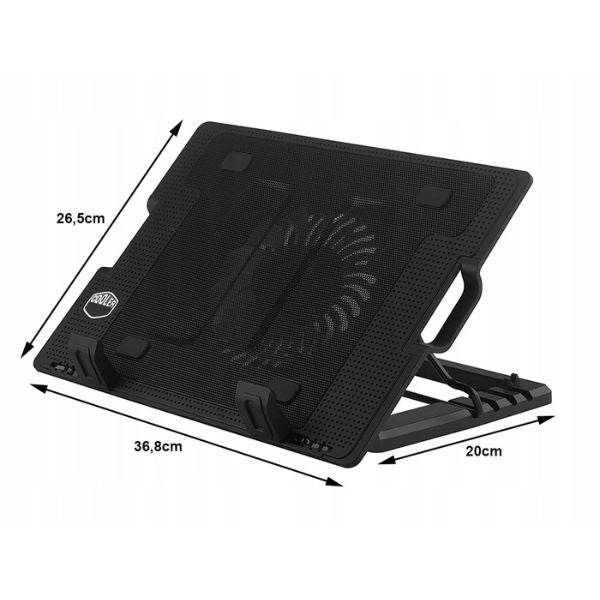Cooler pentru laptop 9-17” cu inaltime ajustabila si iluminare LED