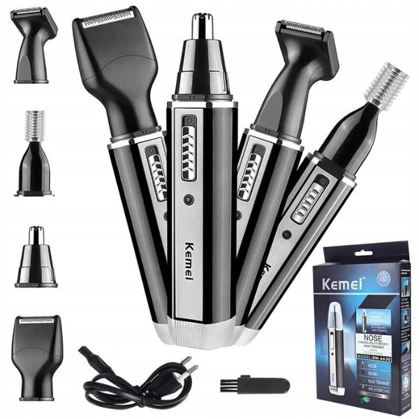 Trimmer electric 4 in 1 ideal pentru nas, urechi, sprancene sau barba