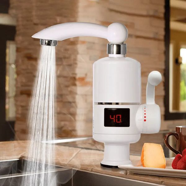 Instant Electric Tap με οθόνη LCD, ισχύ 3 kW, έως 60 βαθμούς C, νερό βρύσης γρήγορης θέρμανσης