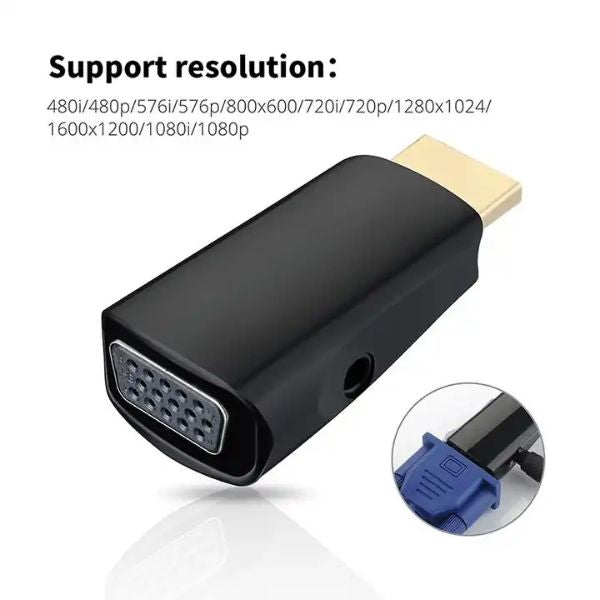 Adaptor HDMI la VGA,Compatibil cu smartphone si tablete