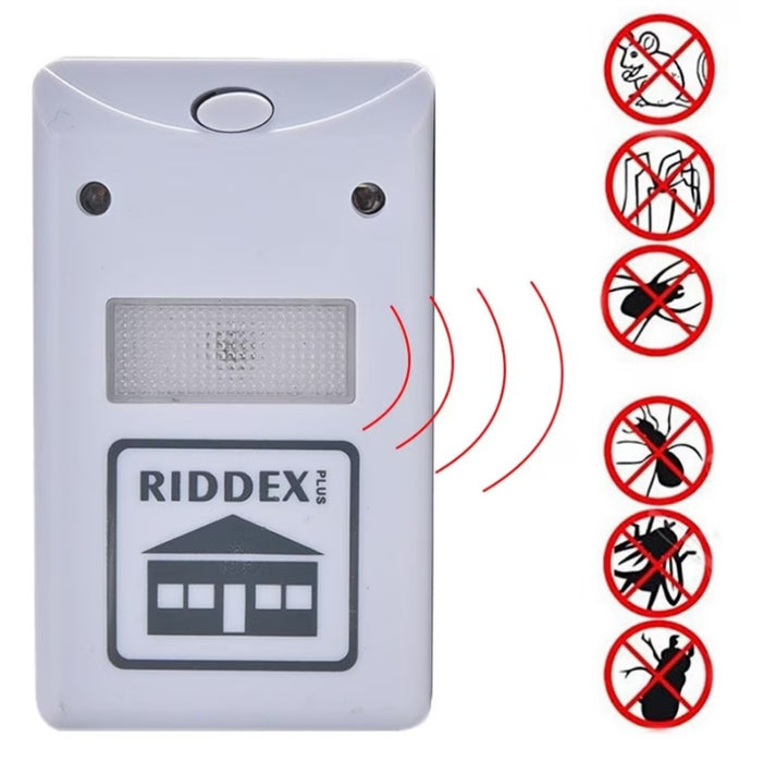 Dispozitiv cu ultrasunete Riddex PLUS, anti-daunatori, anti-insecte, anti-rozatoare, alb