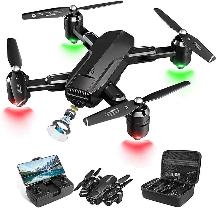 Typhoon Drone με GPS, 1080px, 4K HD κάμερα, RC, πτυσσόμενο, 20-25 λεπτά αυτονομία πτήσης, μαύρη