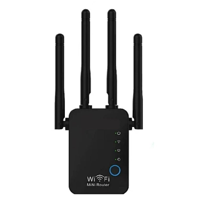 Extender WiFi cu o singur banda 2,4 GHz, 300Mbps, negru