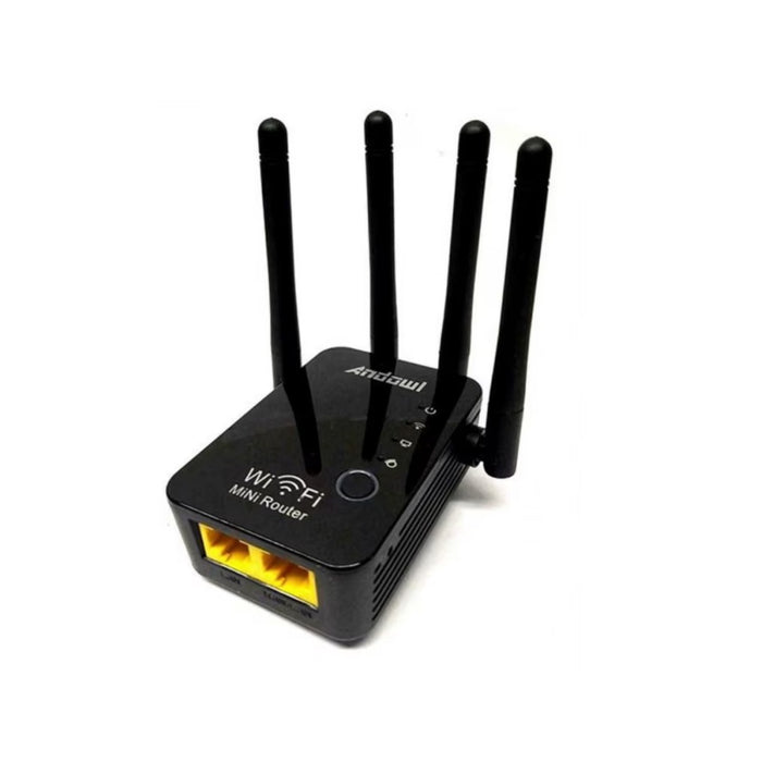 Удължете wifi с единична лента 2.4 GHz, 300Mbps, черно