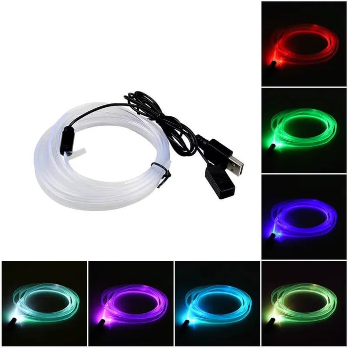 RGB Wire Auto Ambient Light, USB Jack Power, 3m дълга, 7 цвята