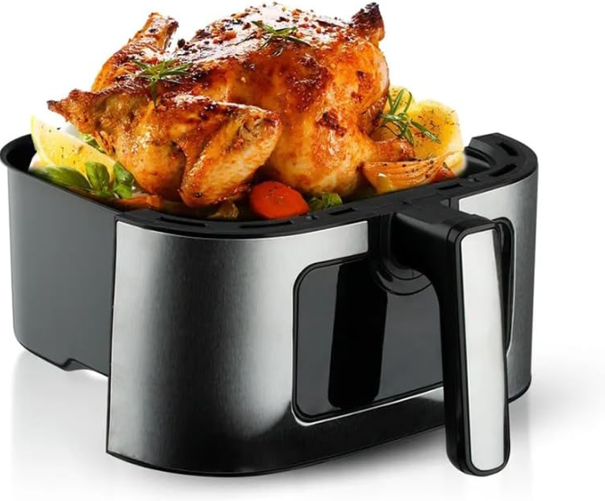 Electric Fryer με RAF-5329, 1600W, 6.8L, Black-Silver