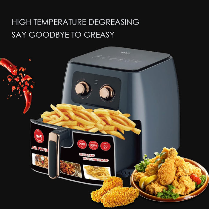 RAF 5294, 8L, 1700W Hot Air Fryer, Dark Grey