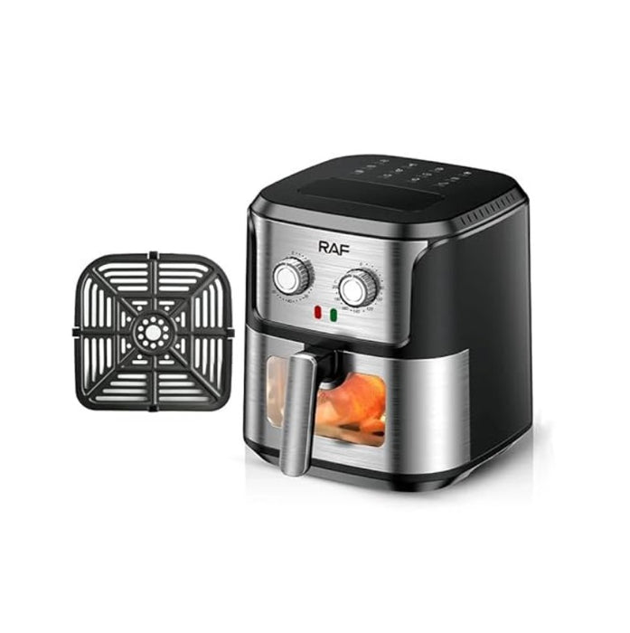 Electric Fryer με RAF-5329, 1600W, 6.8L, Black-Silver