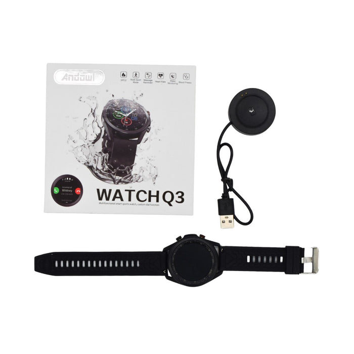 Ceas smartwatch Watch Q3, waterproof, multisport, apel bluetooth 5.0