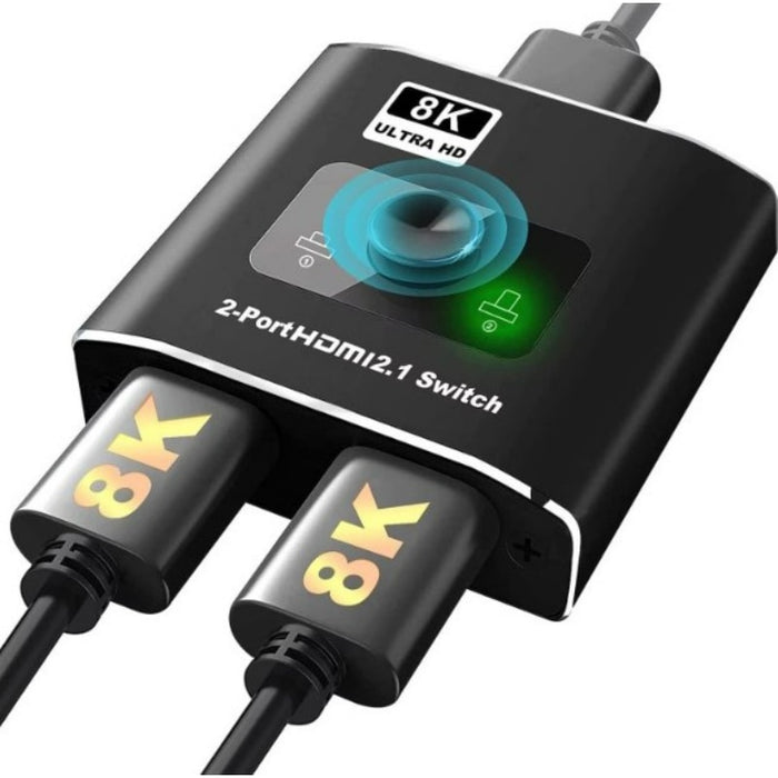 Splitter kapcsoló HDMI 8K andowl, 2xHDMI, fekete