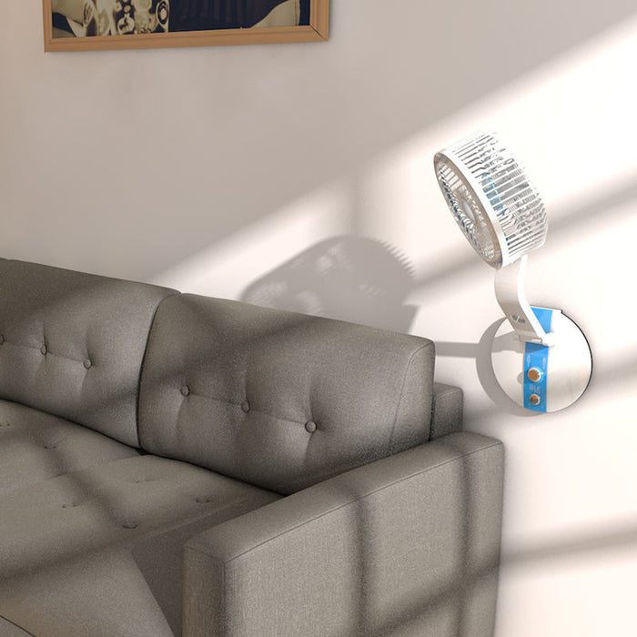 Ventilator de birou cu lampa LED, Incarcare prin USB, Pliabil