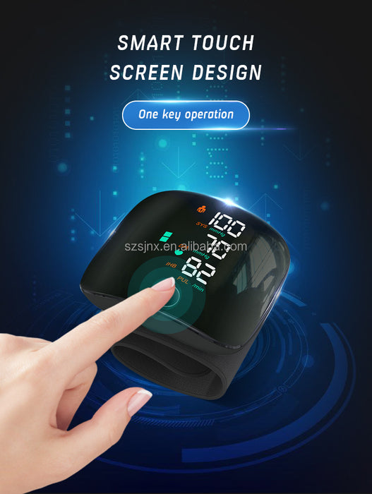 Tensiometru electronic pentru incheietura mainii, ecran LCD, masoara presiunea sistolica, disistolica si pulsul