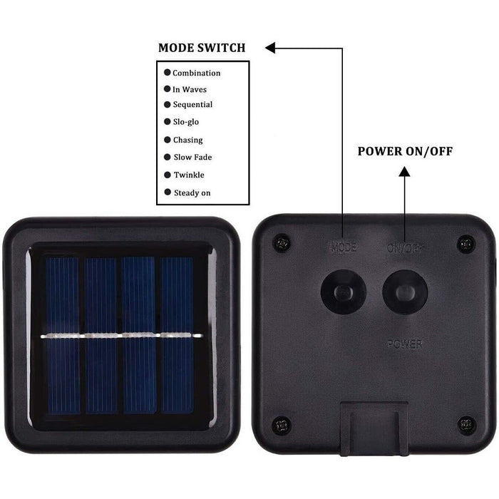 Solar Light Installation, 6,5 m, 50 LED, méhek formájában, IP65, Forró/Multoleged White Light