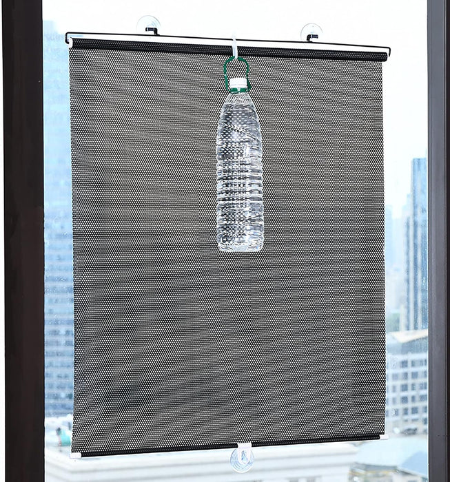 Ο κύλινδρος Jaluzea για Windows, Universal, Retractable, Cups, 68 x 125 cm, σκούρο γκρι