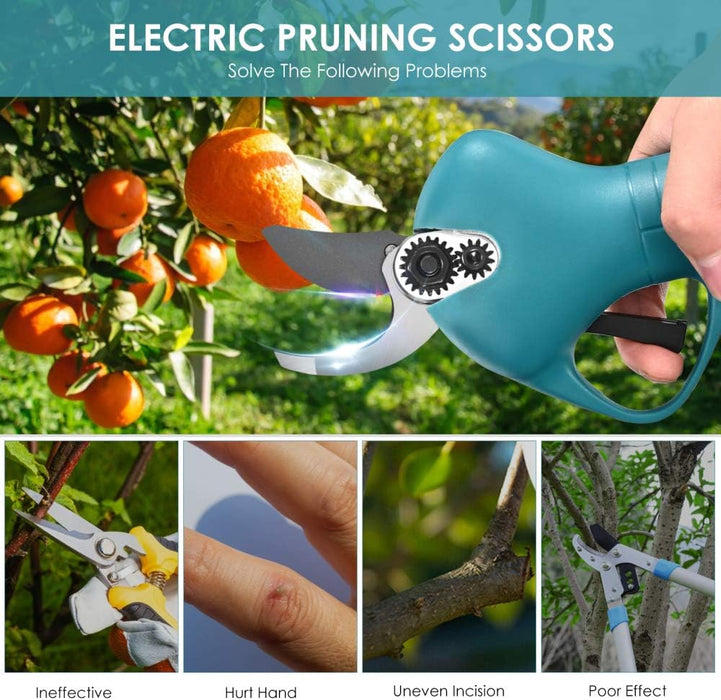 Electric Garden Scissors, ασύρματο, με 2 μπαταρίες 48V