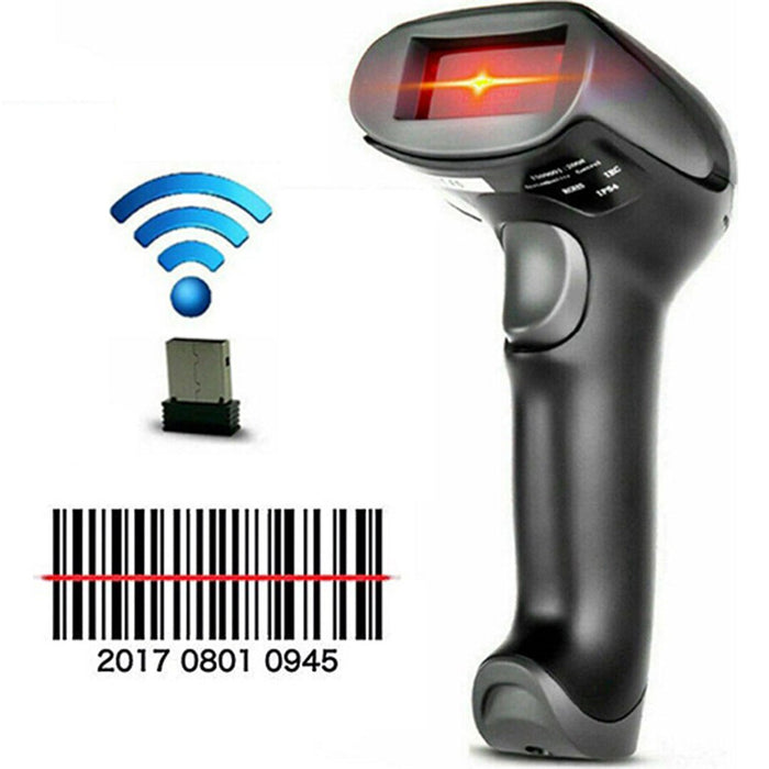 Scanner Cod de Bare portabil, A203, wireless, cu incarcare USB, Negru