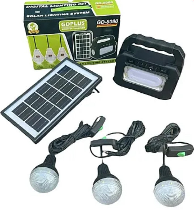 GDPLUS GD-8080 Solar Kit 3 izzóval