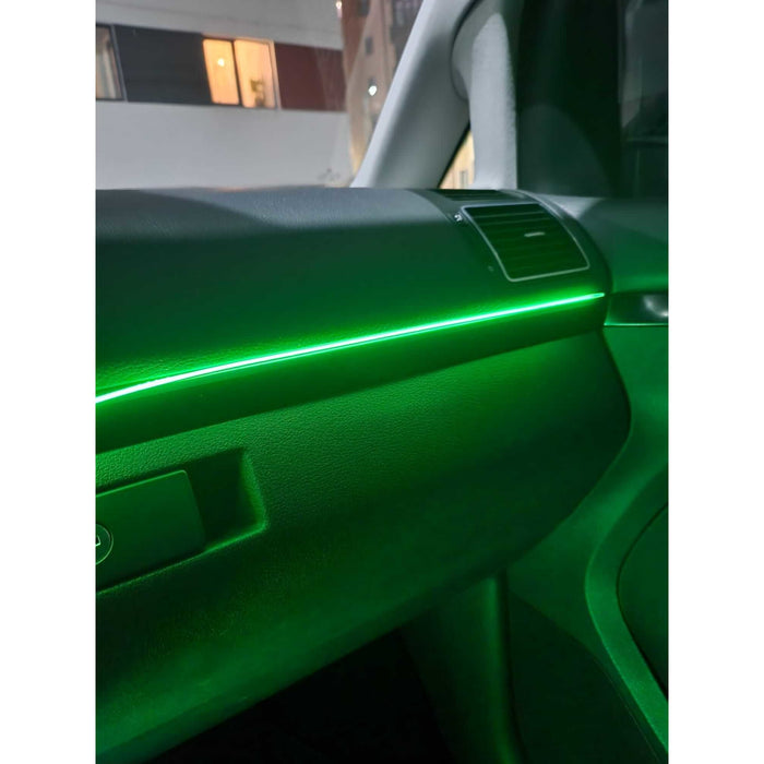 Kit lumini ambientale auto, RGB, 18 in 1, fir flexibil, aplicatie, bluetooth si telecomanda