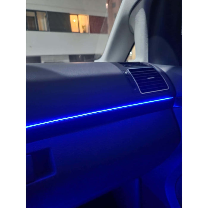 Kit lumini ambientale auto, RGB, 18 in 1, fir flexibil, aplicatie, bluetooth si telecomanda