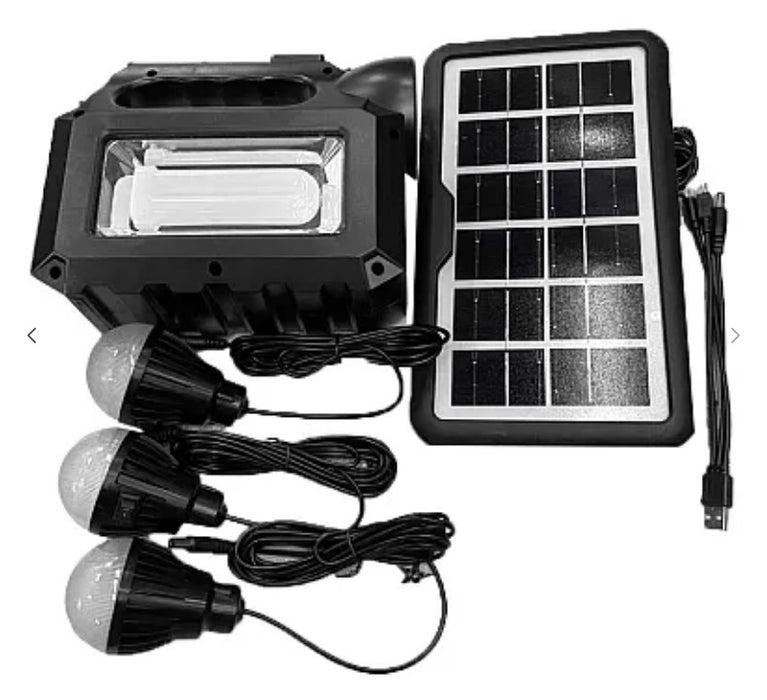 Kit solar GD-8017 MUSIC portabil cu 3 becuri XL