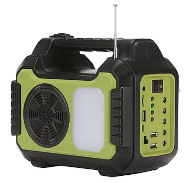 Kit solar GD-8072 dotat cu dispozitive USB cu 4 becuri si Radio HA