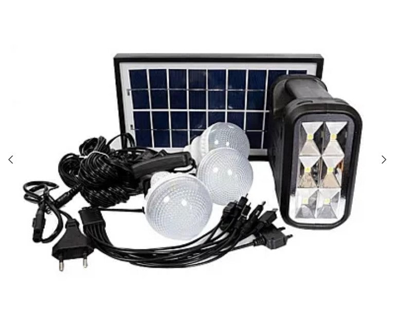 Gd-Lite Solar Kit 1, оборудван с USB устройства с 3 LED крушки