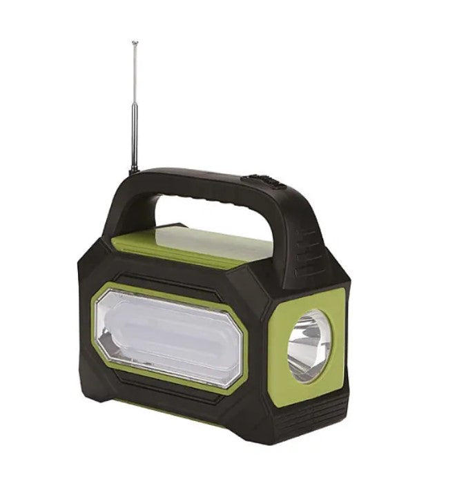 Napelem kempingkészlet GD-8073 Radio FM USB Lanterne PowerBank 3 LED izzók