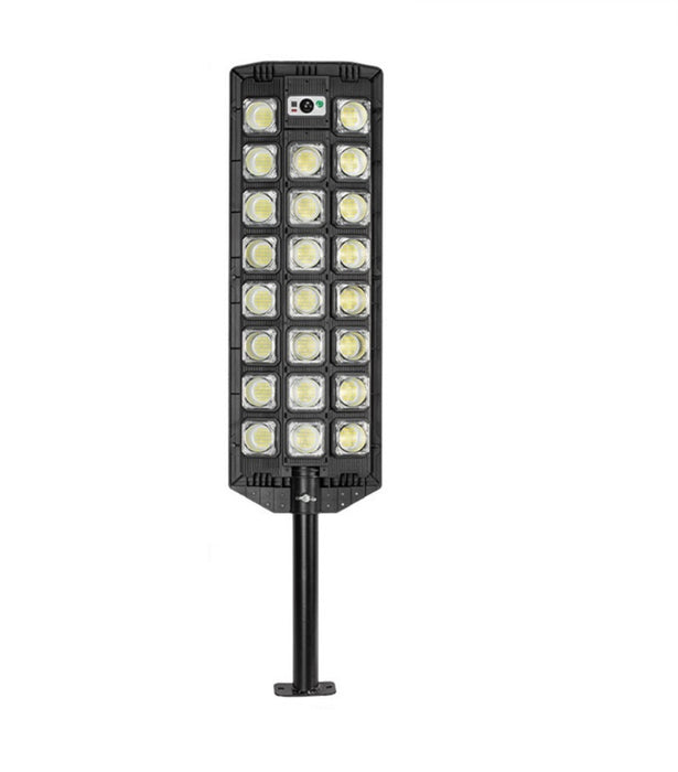 STREET SOLAR LAMP με 23 LED COB, αισθητήρα κίνησης και τηλεχειριστήριο, προστασία IP65, μαύρο