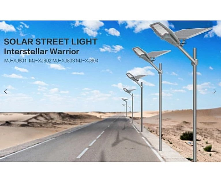 Lampa 200W Solara Stradala XJ802 cu Panou Solar Separat si Telecomanda