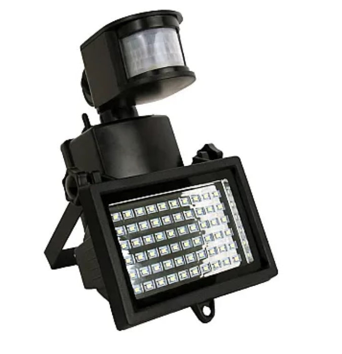 LED лампа със слънчев панел, 60 LED, сензор за движение, 15W