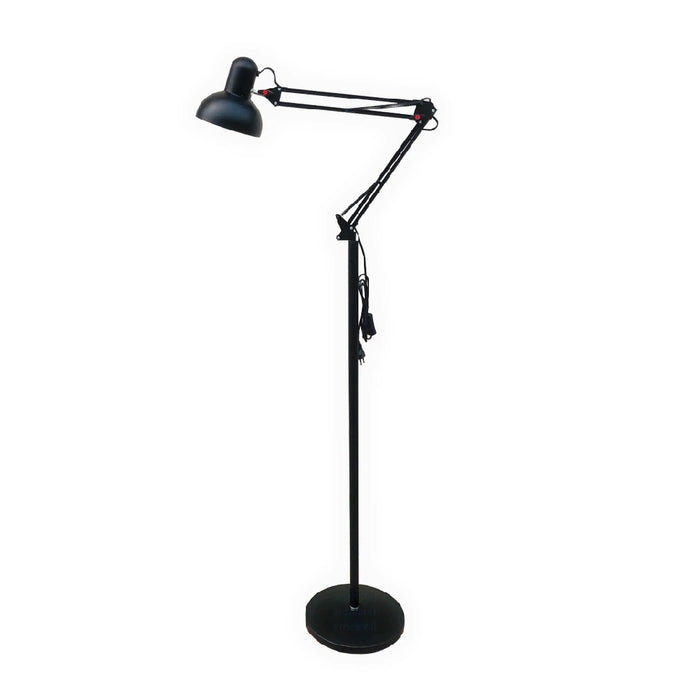 Lampa LED inalta, E27, inaltime 180cm, reglabila, pliabila, cu intrerupator, negru