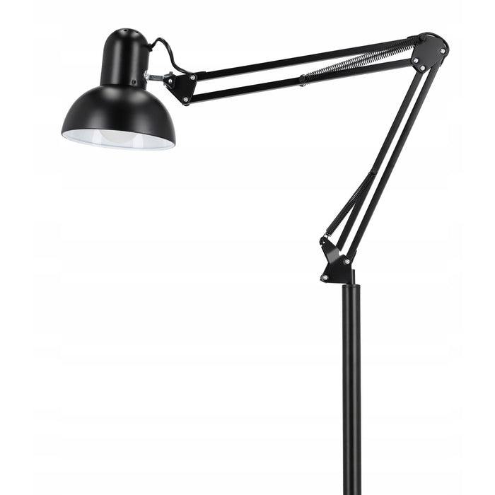 Lampa LED inalta, E27, inaltime 180cm, reglabila, pliabila, cu intrerupator, negru