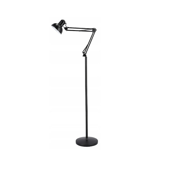 Lampa LED inalta, E27, inaltime 180cm, reglabila, pliabila, cu intrerupator, negru