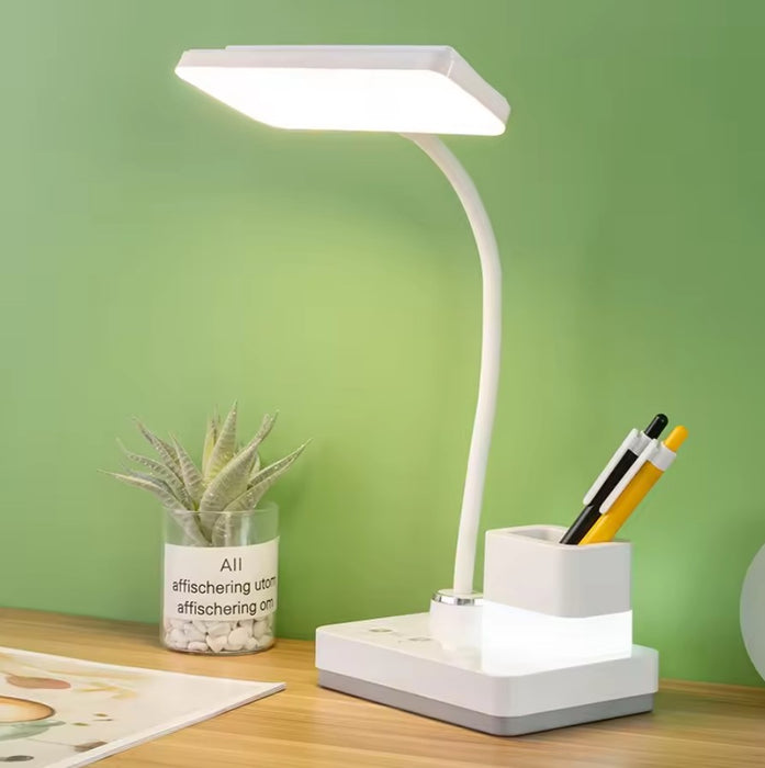 LED LED Model 1945 LAMP για το γραφείο 4W, με στυλό, ρυθμιζόμενες, 3 τρόπους φωτισμού, ασταθή, λευκό