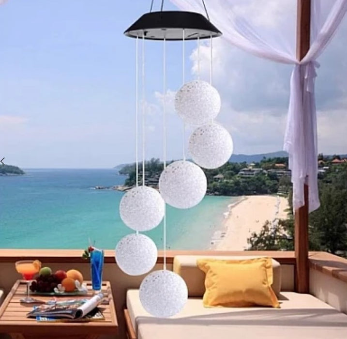 Ηλιακή λάμπα A148-FL8 Wind Bell με RGB Snow Bulgar