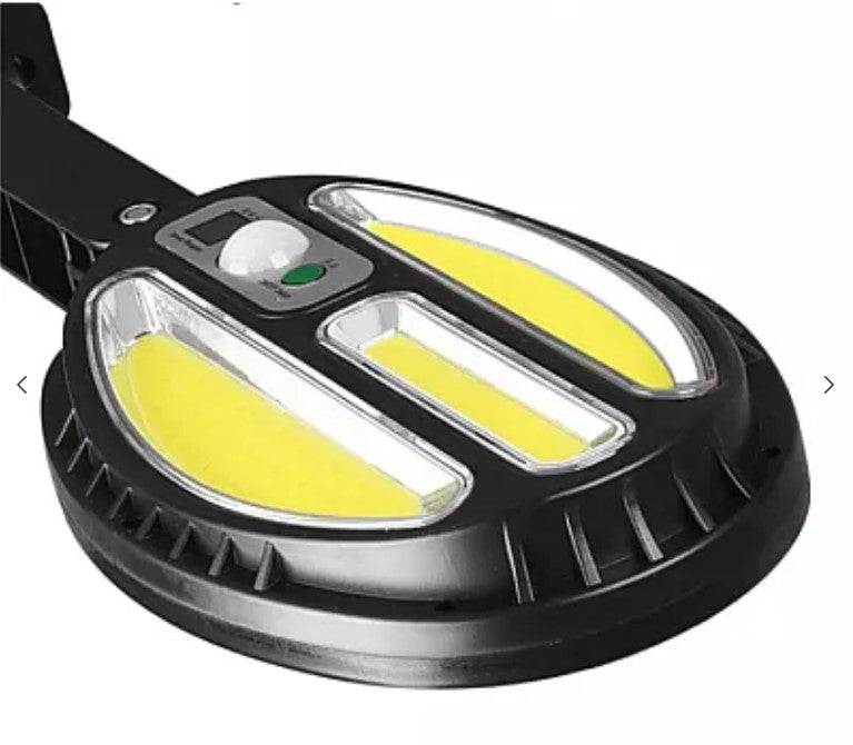 Lampa Solara HB-8288A OVALA 138 LED COB cu telecomanda, montaj pe perete, exterior