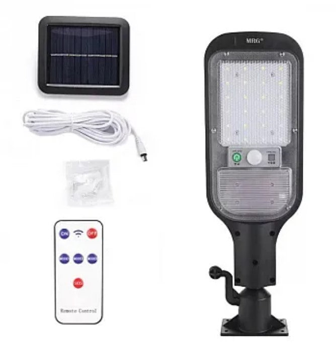 Lampa Solara JX-516 60W si detector de miscare, montaj pe perete, pentru exterior