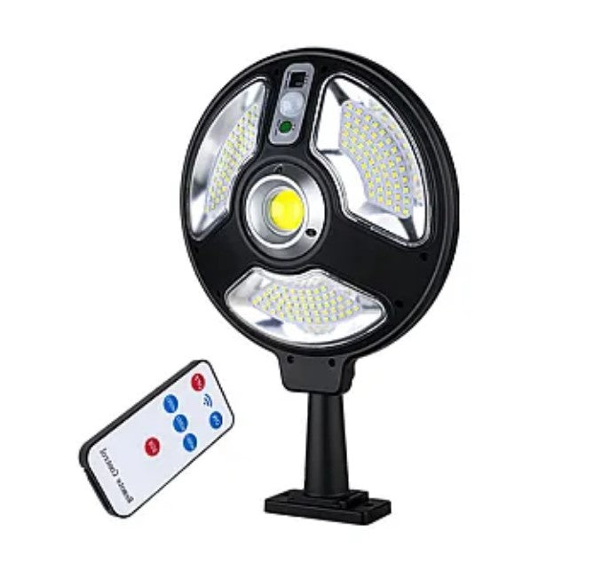 Lampa Solara Rotunda 120 LED 1288B SMD 3 Moduri Iluminare + Senzor si Telecomanda