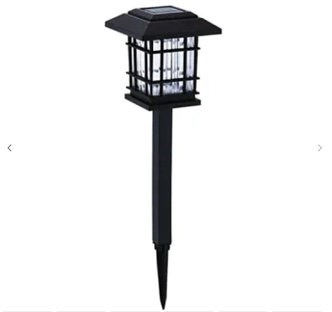 Lampa X17 solara decorativa pentru gradina, XL, Neagra