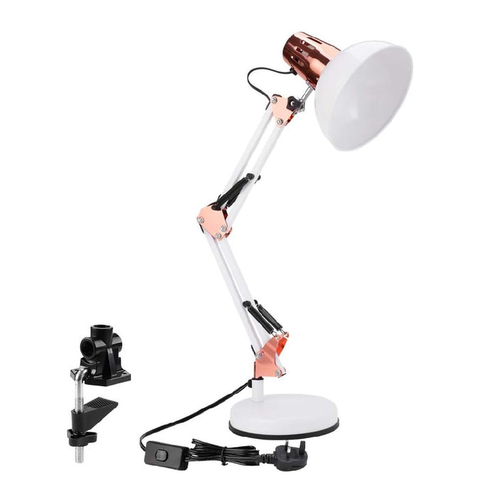 Lampa de birou cu brat oscilant, reglabil, 63cm inaltime, E27, maxim 60W