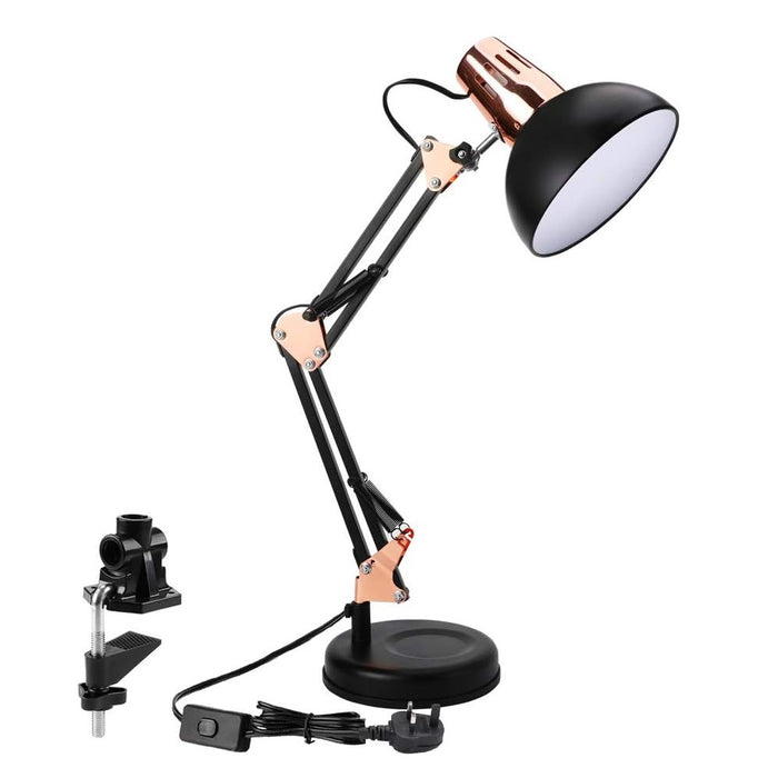 Lampa de birou cu brat oscilant, reglabil, 63cm inaltime, E27, maxim 60W