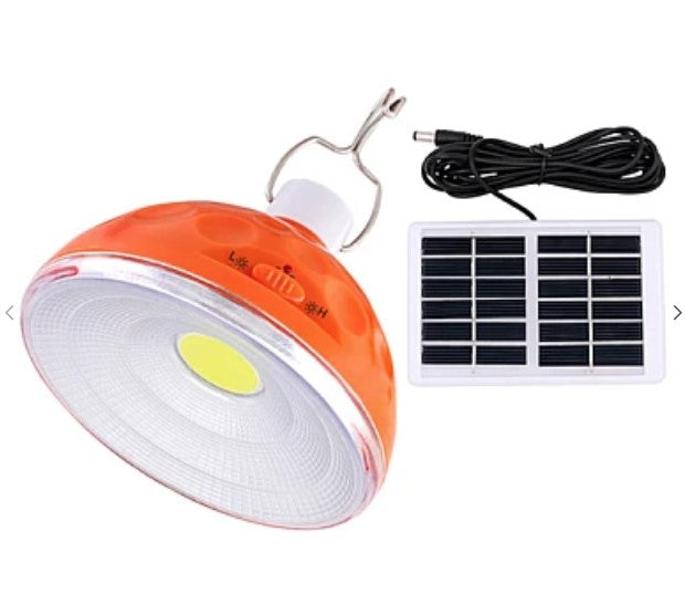 Solar Lamp RGB EP 021 LED akkumulátorral beépített 7W / 4W, fogasokkal, narancssárga