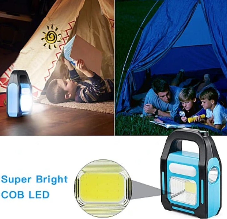 Lampa solara camping JD-925, tip lanterna cu maner, portabila si reincarcabila